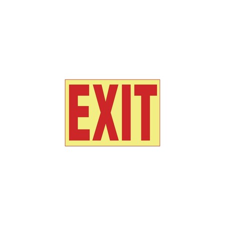 Panduit ADHESIVE SIGN, PHOTOLUMINESCENT, 'EXIT', 10"X7", 1 SGN/CD, 1 CD PPS0710G001